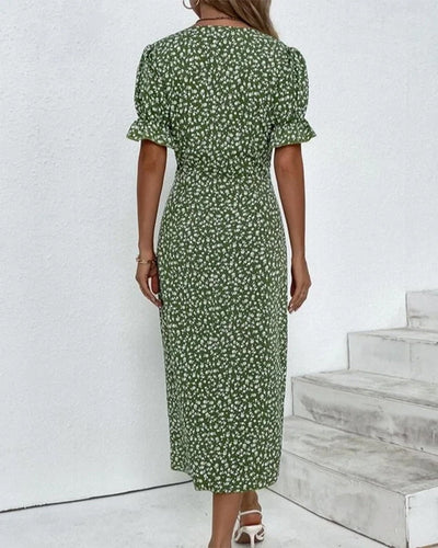 Giselle | Bloemenjurk met V-hals