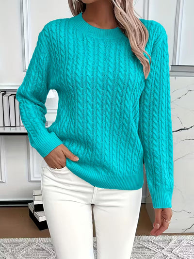Doris | Behaaglijke dames wintertrui met kabeldessin
