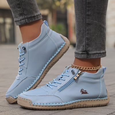 Bettina | Comfortabele dames veterschoenen met rits