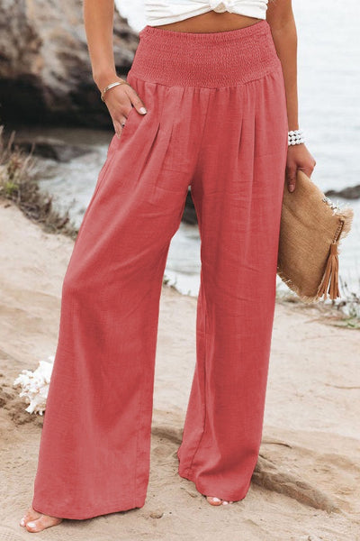 Johanna | Dames broek met hoge taille en wijde pijp