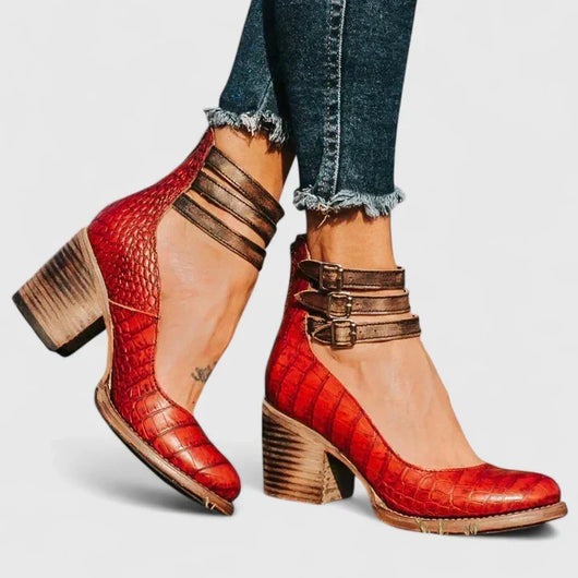 Janelis elegante pumps met blokhak