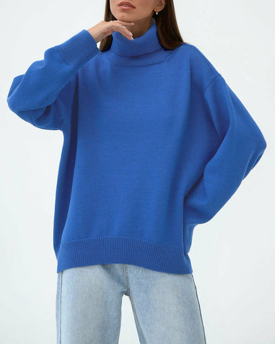Claudia | Casual oversized damestrui met hoge hals
