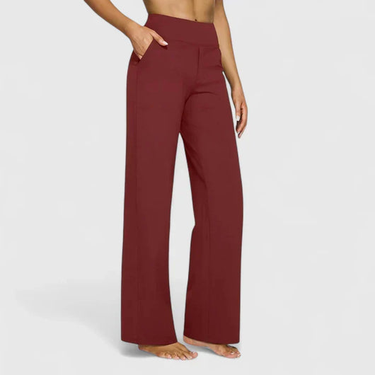 Nadine | Wijde dames loungebroek met elastische band