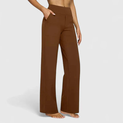Nadine | Wijde dames loungebroek met elastische band