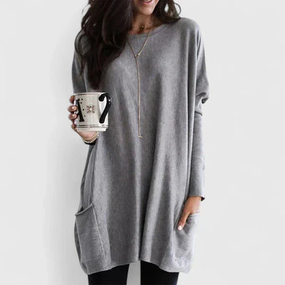 Karla | Casual dames tuniekjurk met lange mouwen