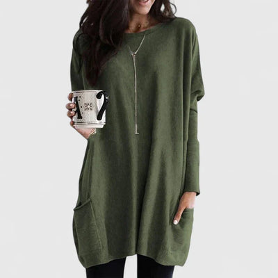 Karla | Casual dames tuniekjurk met lange mouwen