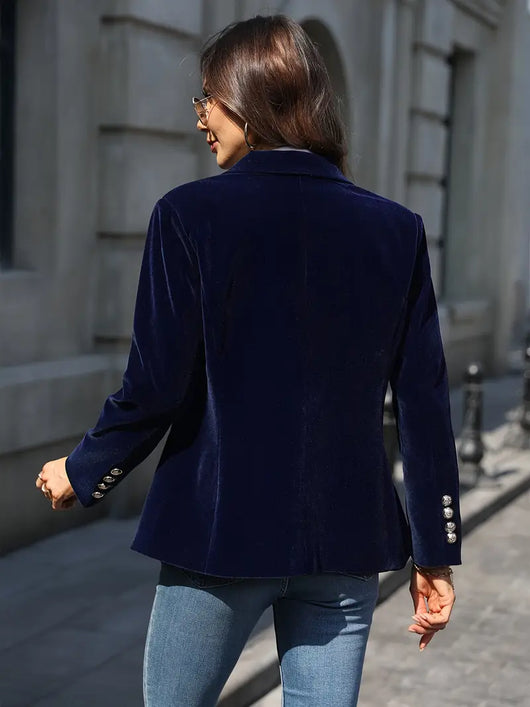 Sabina | Klassieke dames blazer met enkele knoop