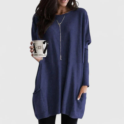 Karla | Casual dames tuniekjurk met lange mouwen