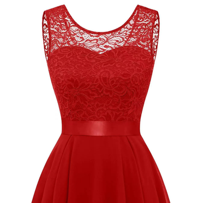 Helga | Elegante dames high-low midijurk voor bruiloftsgasten