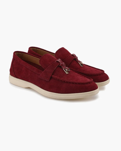 Suède lady loafers