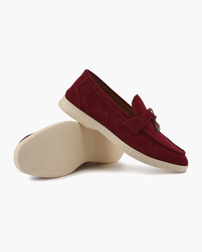 Suède lady loafers
