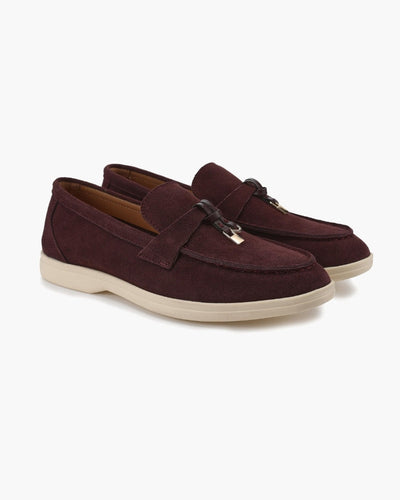 Suède lady loafers