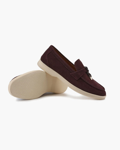Suède lady loafers