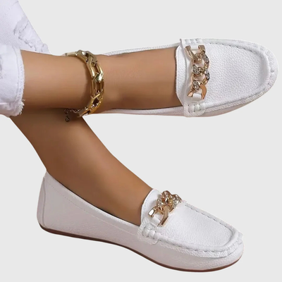 Regine | Dames instaploafers met kettingdetail