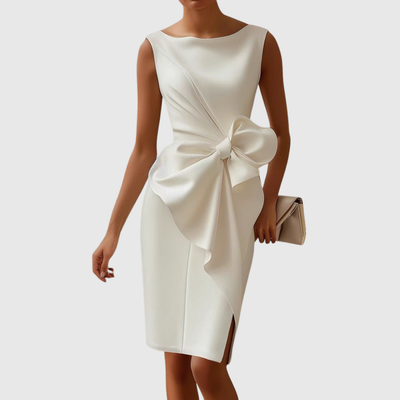 Ainsley | Mouwloze midi-jurk