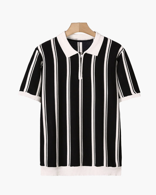Modena polo met halve rits