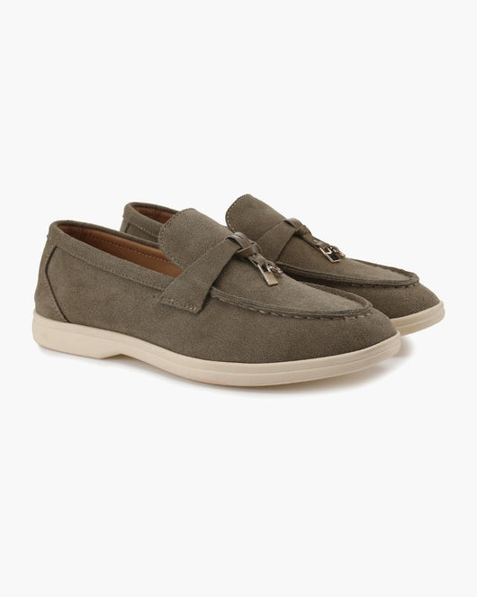 Suède lady loafers