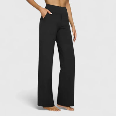 Nadine | Wijde dames loungebroek met elastische band