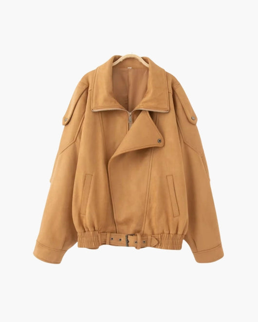 Vintage jas in suèdelook