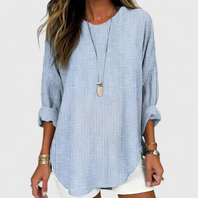 Natascha | Gestreepte losvallende damesblouse