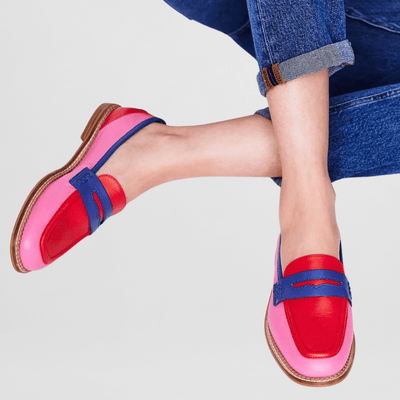 Viva kleurrijke instap loafers