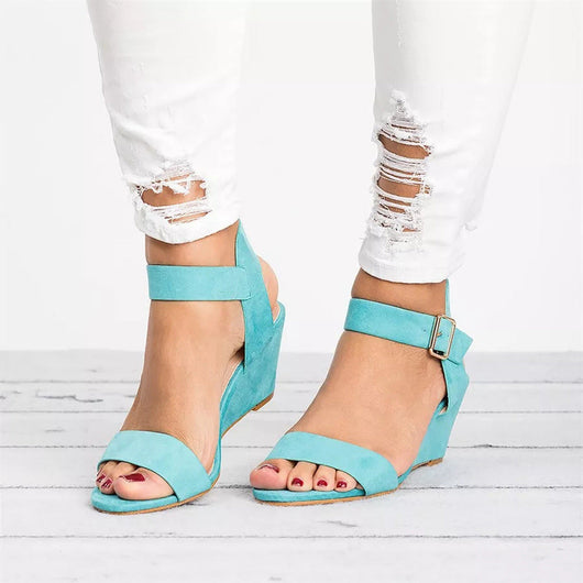 Johanna | Casual dames sandalen met enkelbandje en blokhak