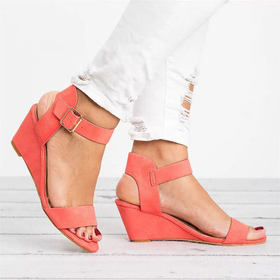 Johanna | Casual dames sandalen met enkelbandje en blokhak