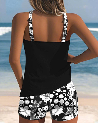 Felicia | Dames tankiniset met bloemenprint
