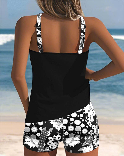 Felicia | Dames tankiniset met bloemenprint