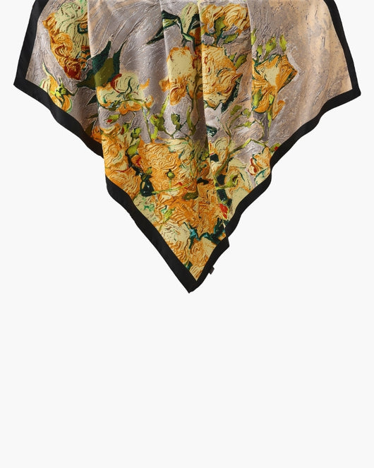 Sjaal met bloemenprint