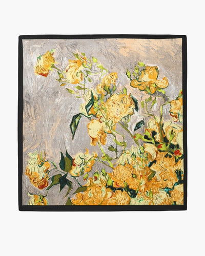 Sjaal met bloemenprint