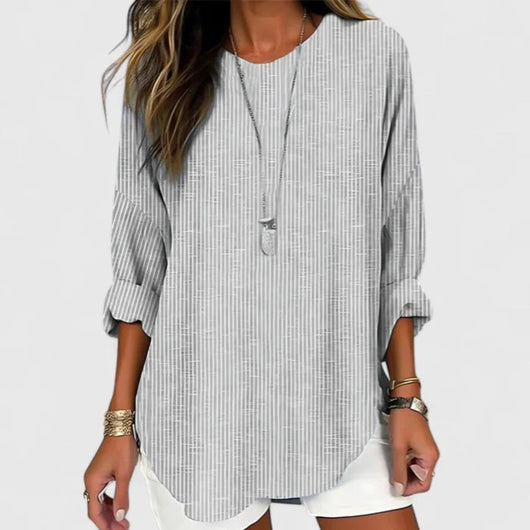 Natascha | Gestreepte losvallende damesblouse