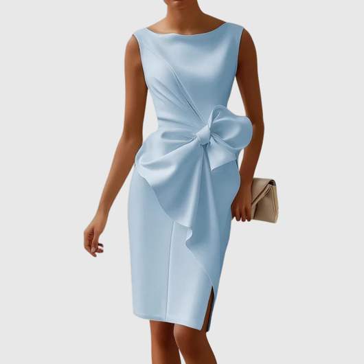 Ainsley | Mouwloze midi-jurk