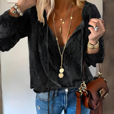 Tamara | Elegante dames boho-blouse met V-hals