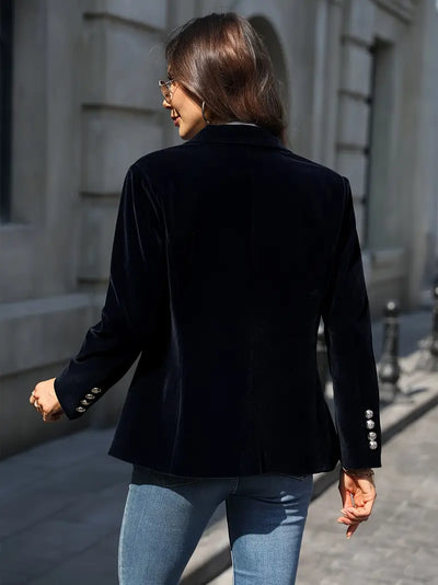 Sabina | Klassieke dames blazer met enkele knoop