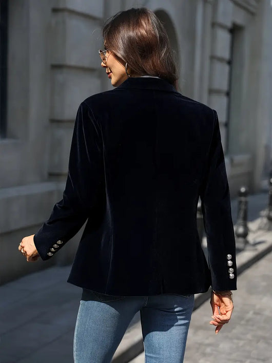 Sabina | Klassieke dames blazer met enkele knoop