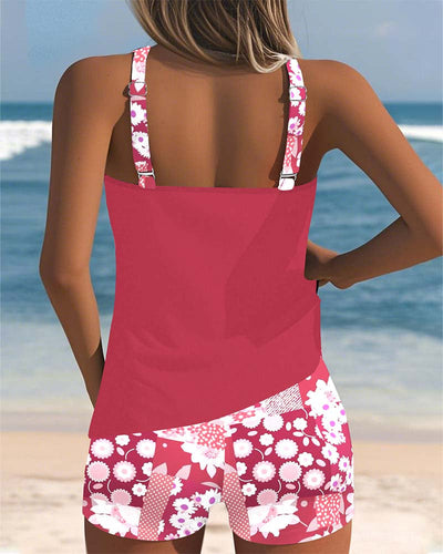 Felicia | Dames tankiniset met bloemenprint