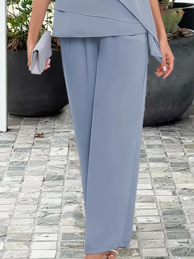Doris | Elegante tweedelige dames avondset met top en broek