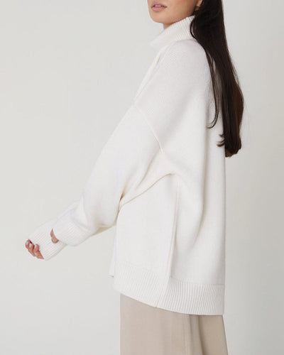 Claudia | Casual oversized damestrui met hoge hals