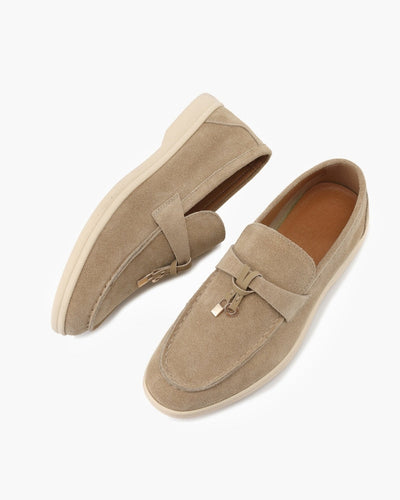 Suède lady loafers