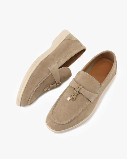 Suède lady loafers