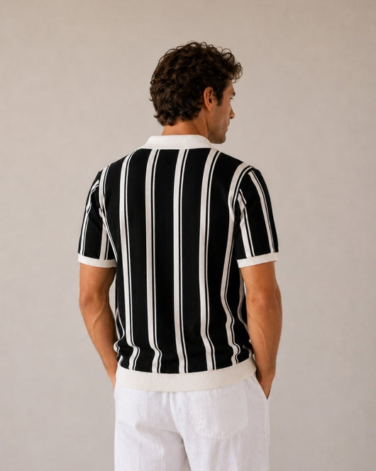 Modena polo met halve rits