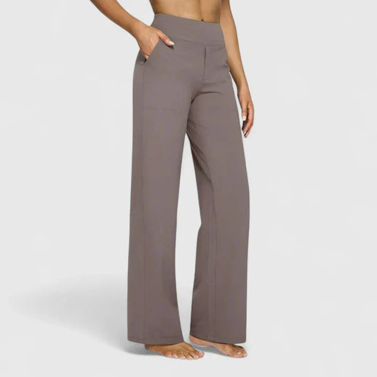 Nadine | Wijde dames loungebroek met elastische band