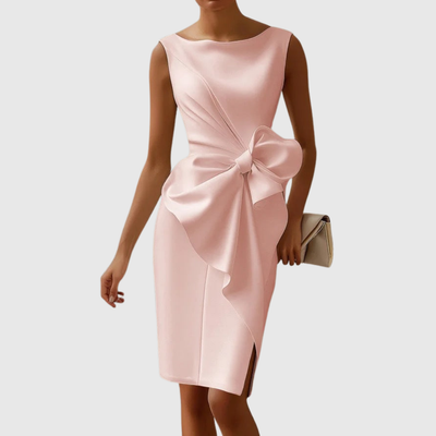 Ainsley | Mouwloze midi-jurk