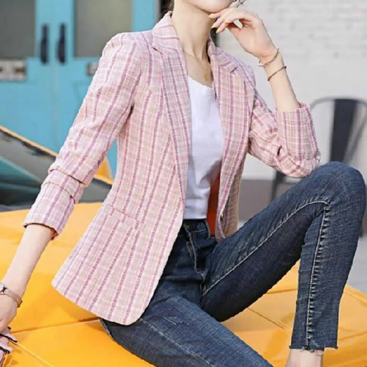 Anna | Casual dames kantoorblazer met enkele knoop