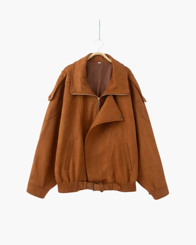 Vintage jas in suèdelook