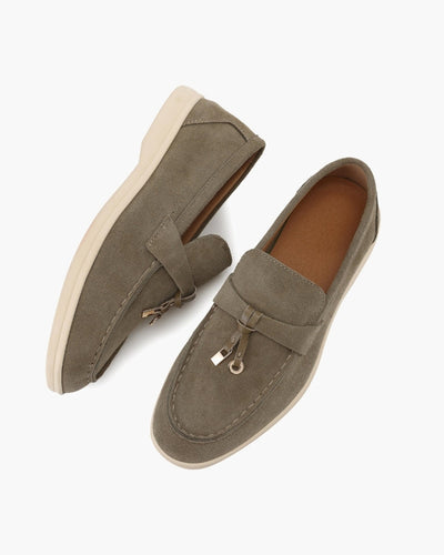 Suède lady loafers