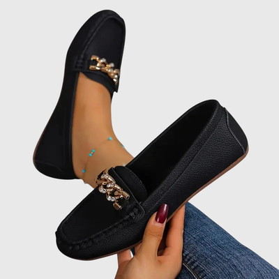 Regine | Dames instaploafers met kettingdetail