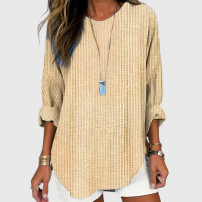 Natascha | Gestreepte losvallende damesblouse