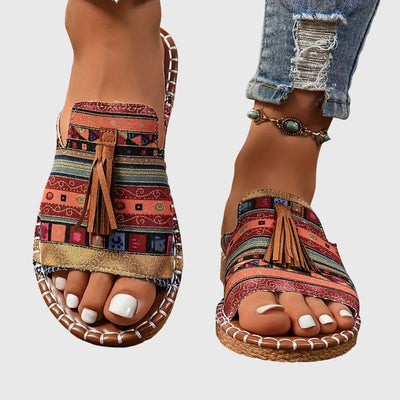 Lorraine comfortabele platte sandalen